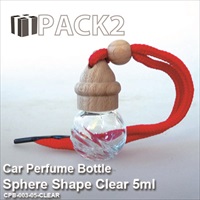 5ml Car Perfume Bottle Sphere Shape Clear - 10ml